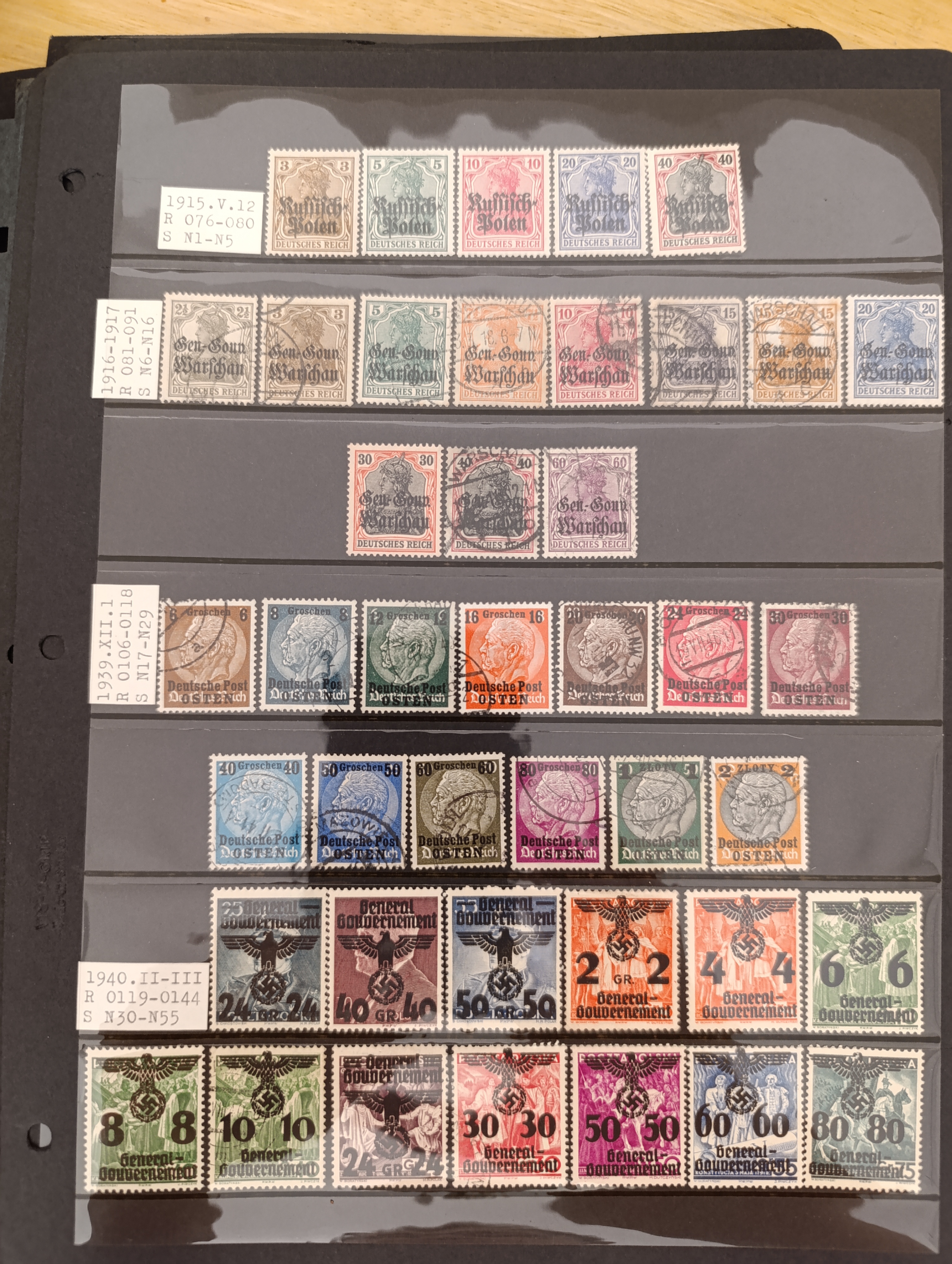 Оккупационная Польша — альбомный лист WWI–WWII