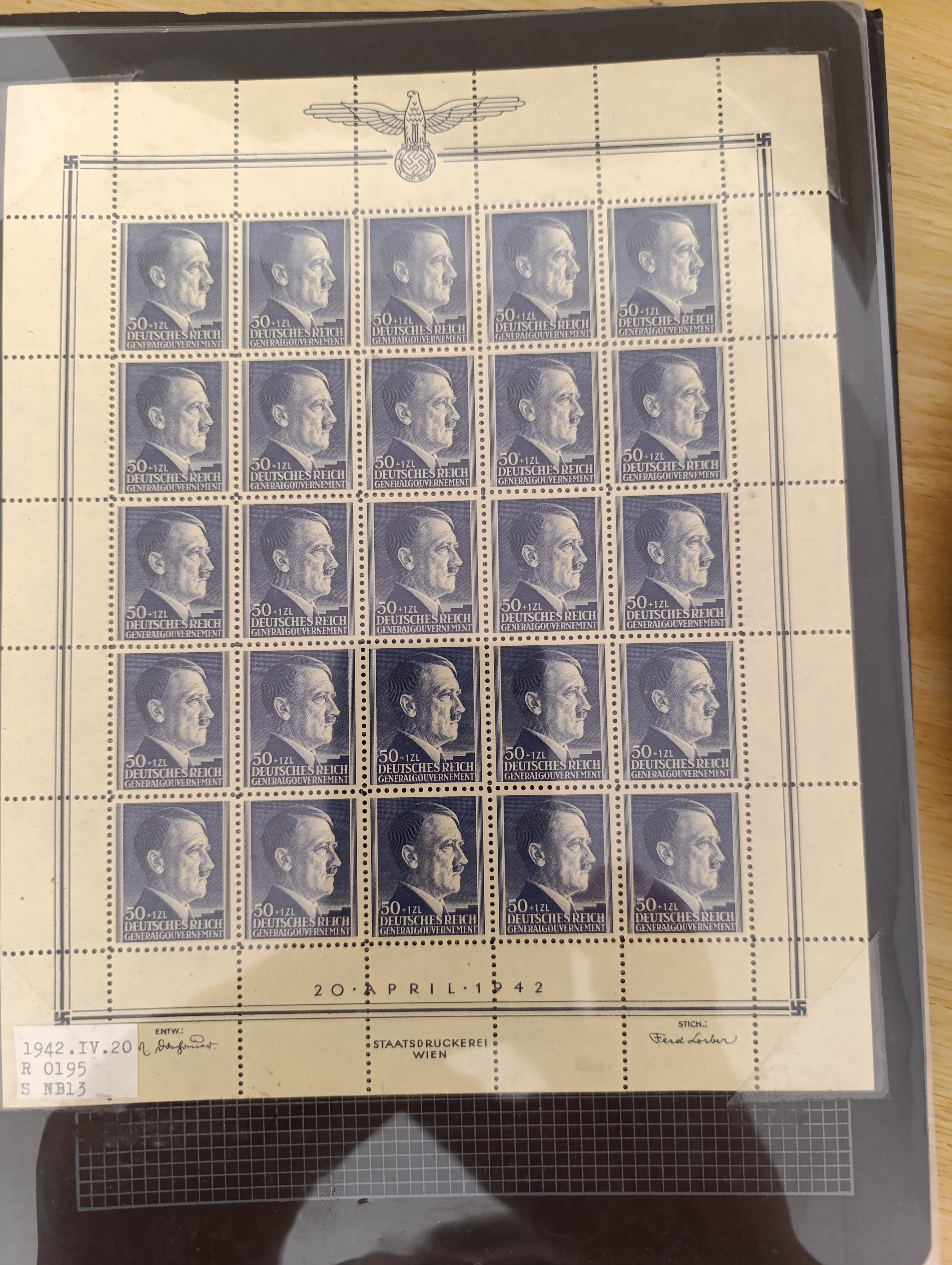 Generalgouvernement — лист Mi. 90 (50 gr + 1 zł)