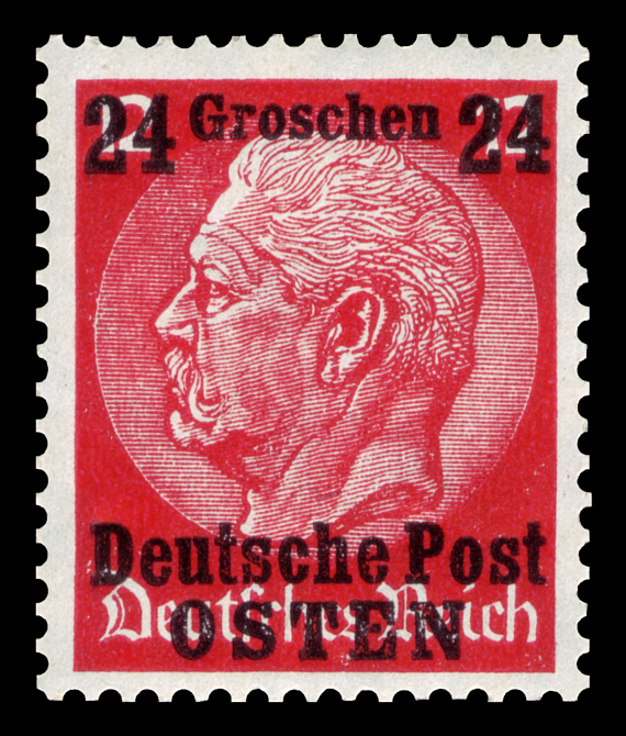 Deutsche Post Osten — 2 zł на Hindenburg