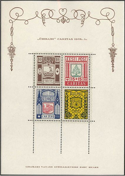 Эстония — Caritas и Views semi-postal